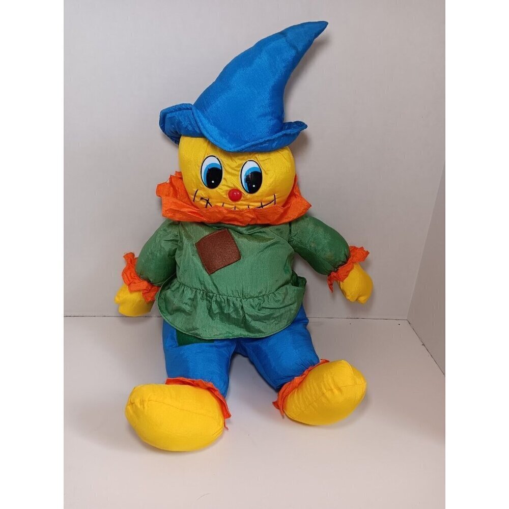 Vintage Scarecrow Parachute Plush 22" Primary Colors Colorblock